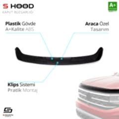 S-Dizayn Peugeot Uyumlu Expert ABS Plastik Kaput Rüzgarlığı 2017 Üzeri A+Kalite Parça