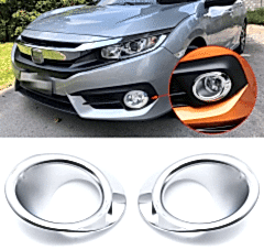 Honda Civic Uyumlu 2016 Sonrası Sis Lambası Kaplama Krom Parça