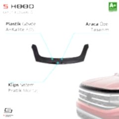 S-Dizayn Peugeot Uyumlu Partner ABS Plastik Kaput Rüzgarlığı 2015-2018 A+Kalite Parça