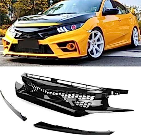 Honda Civic Uyumlu Ön Panjur Seti Fc5/Fk7 (2015-2021)