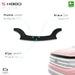 S-Dizayn Renault Uyumlu Kangoo ABS Plastik Kaput Rüzgarlığı 1998-2008 A+Kalite Parça