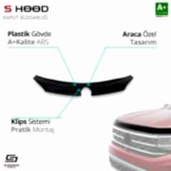 S-Dizayn Renault Uyumlu Megane 3 ABS Plastik Kaput Rüzgarlığı 2009-2016 A+Kalite Parça