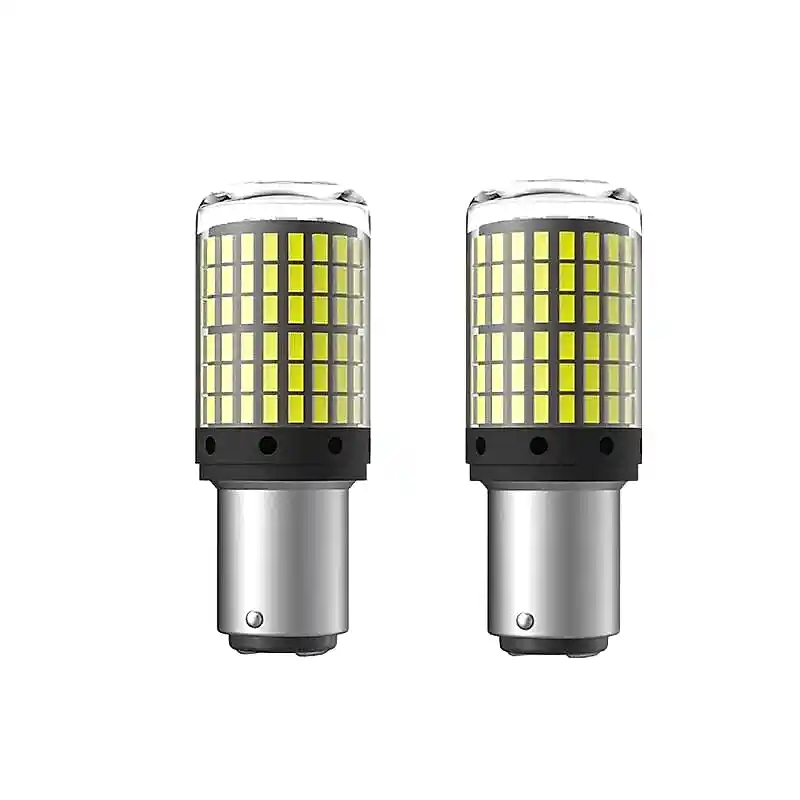 Dekoratif led ampul çift duy beyaz 144led  1157  bay15d 21w / LAAM973-1