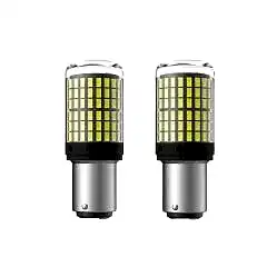 Dekoratif led ampul çift duy beyaz 144led  1157  bay15d 21w / LAAM973-1
