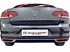 VW Passat B8.5 Egzoz Çıkışı 3 Prç Krom 2019 ve Sonrası