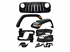 Wrangler Jk Uyumlu (2007-2017) 2019+ Jl Makyajlama (Panjur+Dodik+Çamurluk+Davlumbaz+Led)