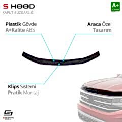 ilux ABS Plastik Kaput Rüzgarlığı 2016 Üzeri A+Kalite Parça