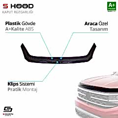 en Uyumlu Crafter ABS Plastik Kaput Rüzgarlığı 2006-2017 A+Kalite Parça