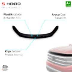 S-Dizayn Volkswagen Uyumlu Tiguan ABS Plastik Kaput Rüzgarlığı 2008-2015 A+Kalite Parça