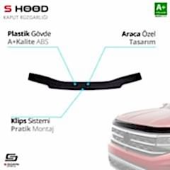 S-Dizayn Volkswagen Uyumlu Transporter T4 ABS Plastik Kaput Rüzgarlığı 1995-2003 A+Kalite Parça