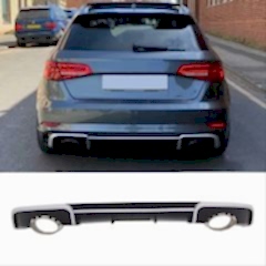 A3 Hatchback Uyumlu 2013-2016 İçin Uyumlu Rs3 Difüzör (Normal Tampon İçin) Parça