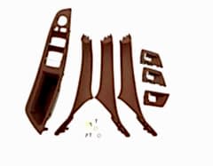 Bmw 5 Uyumlu Serisi F10 2010-2016 Kapı Kolçak Kaplama Kırmızı Kahverengi