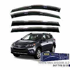 Niken Toyota Rav4 2013-2018 Kromlu Cam Rüzgarlığı 4 LÜ