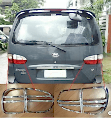 Hyundai Starex Uyumlu 1997 2007 Arka Stop Kaplama ABS Krom Parça