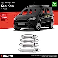 Ford Courier Uyumlu Krom Kapı Kolu 4 Kapı 2014 Üzeri Parça