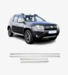 Dacia Duster Uyumlu Yan Kapı Çıtası 2010-2018 Paslanmaz Çelik Parça